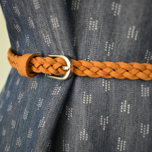 NWT Kenneth Cole Collared Denim Mini Dress - Picture 3 of 5